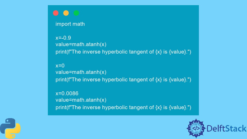 Python Math Atanh Method Delft Stack